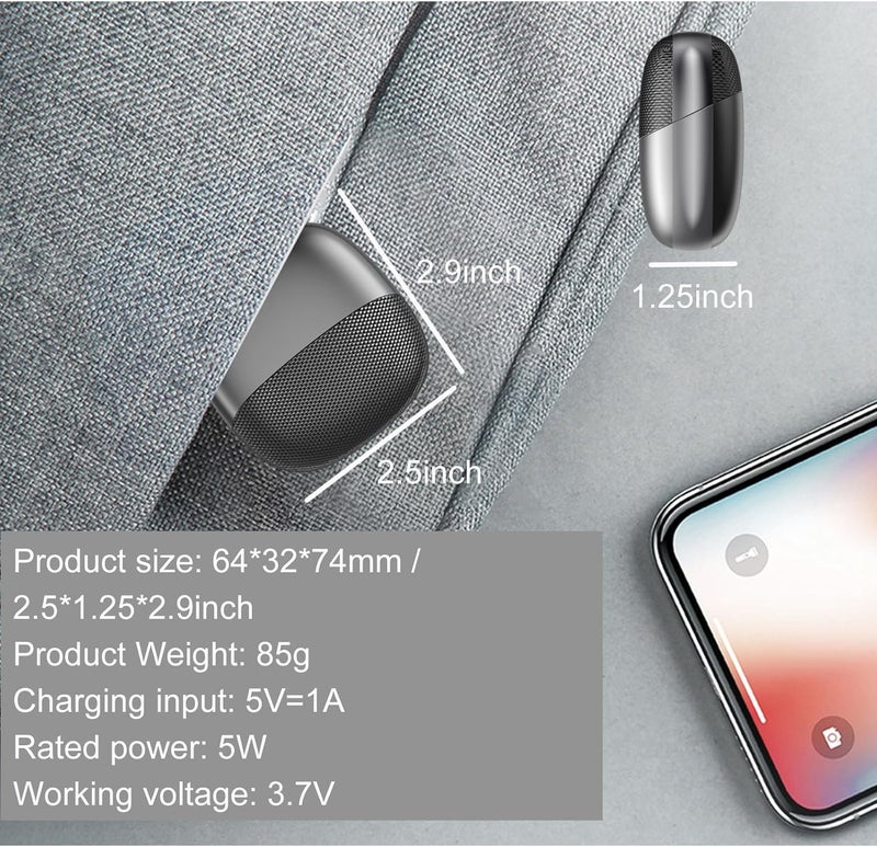 YFLife 2025 Electric Nail Clipper Integrated Cutting and Grinding, with Led Light, 2 Speed, Quiet and Portable Baby Nail Trimmer for Autism Kids Adult Seniors (Black) - Image 4